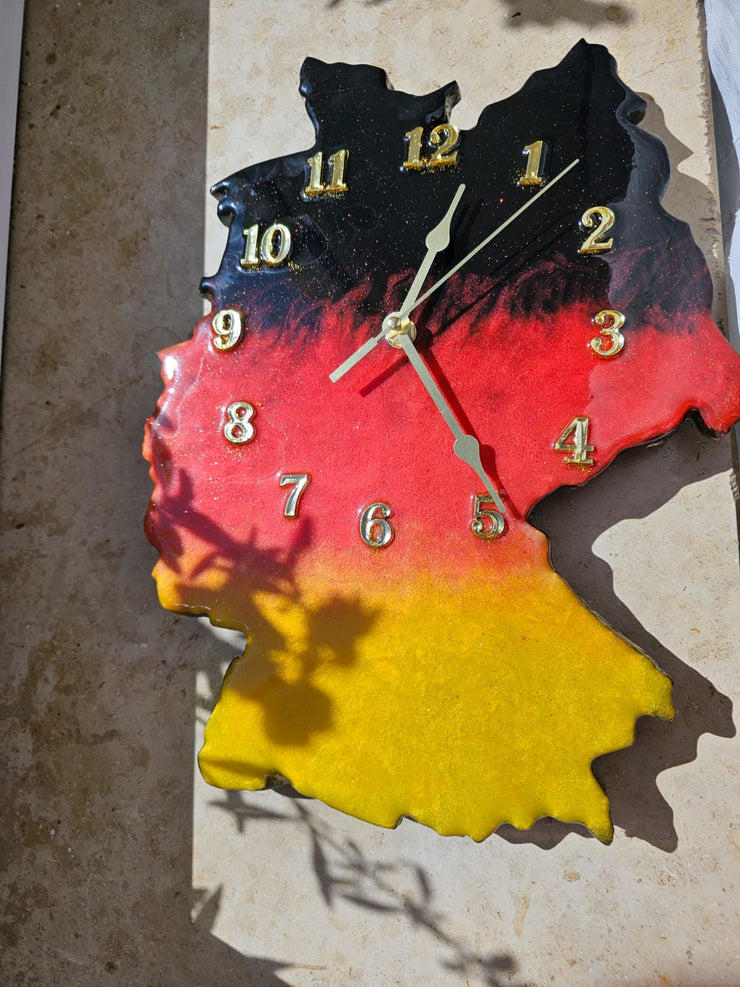 Deutschland-Karten Wanduhr