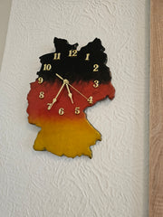 Deutschland-Karten Wanduhr