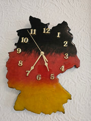 Deutschland-Karten Wanduhr