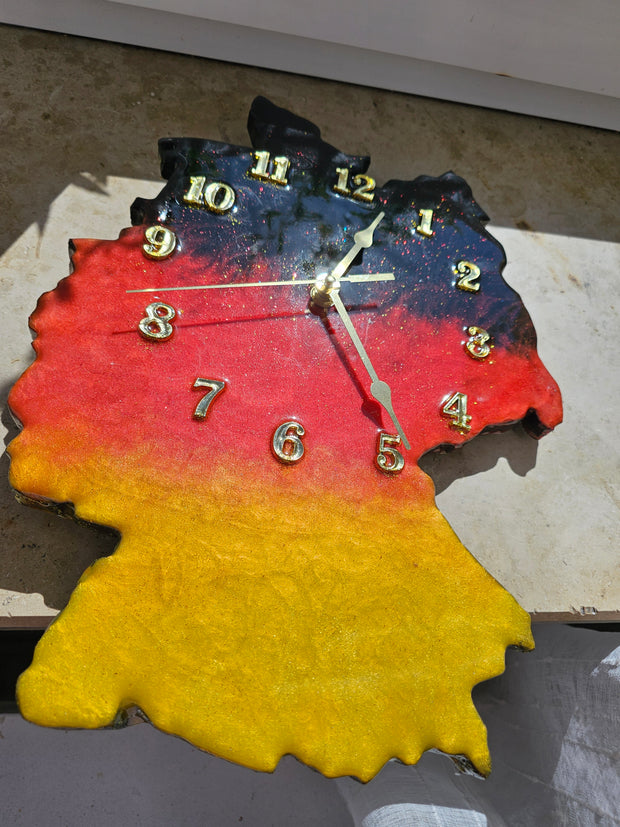 Deutschland-Karten Wanduhr