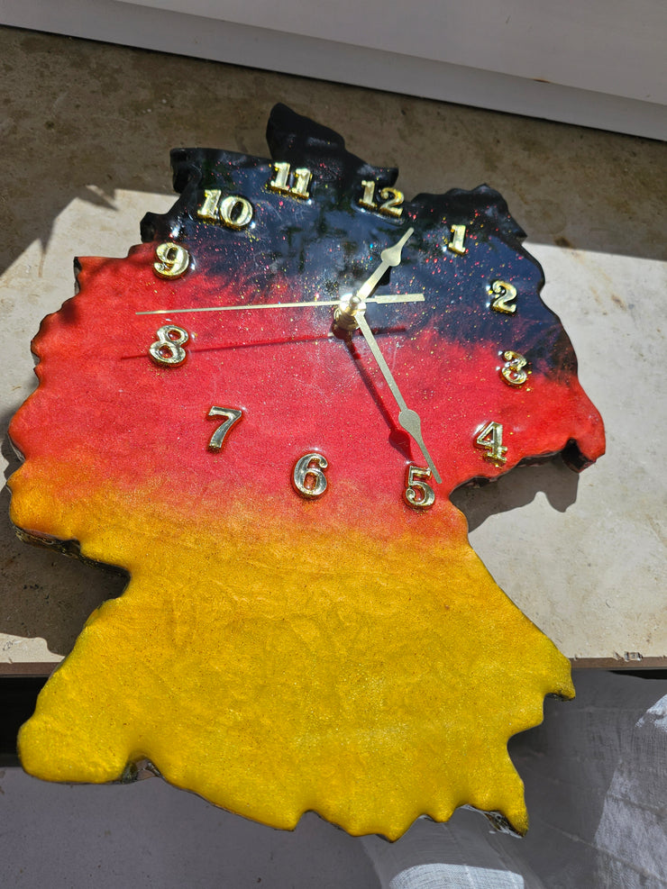 Deutschland-Karten Wanduhr